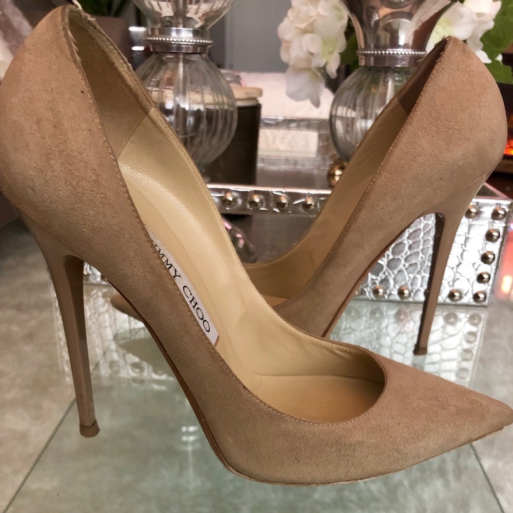 Jimmy Choo Anouk Pumps Nude Suede